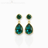 Angelina Jolie Emerald - Drop Earrings